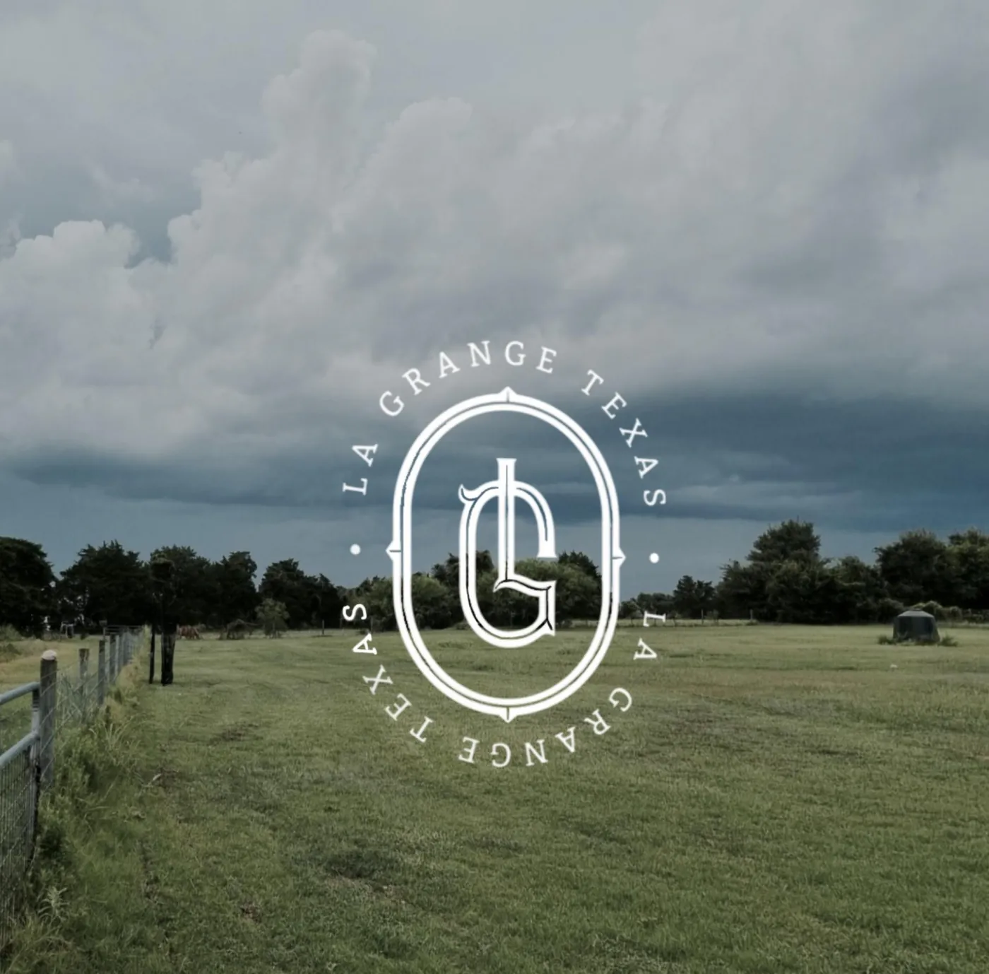 La Grange, Texas seal over an open field